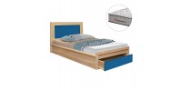 ΚΡΕΒΑΤΙ ΠΑΙΔΙΚΟ ΜΕ ΣΥΡΤΑΡΙ PLAYROOM HM10752.01 ΜΕΛΑΜΙΝΗ SONAMA/ΣΙΕΛ--ΣΤΡΩΜΑ 90x190εκ