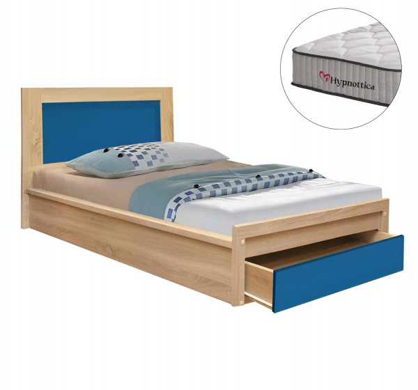 ΚΡΕΒΑΤΙ ΠΑΙΔΙΚΟ ΜΕ ΣΥΡΤΑΡΙ PLAYROOM HM10752.01 ΜΕΛΑΜΙΝΗ SONAMA/ΣΙΕΛ--ΣΤΡΩΜΑ 90x190εκ