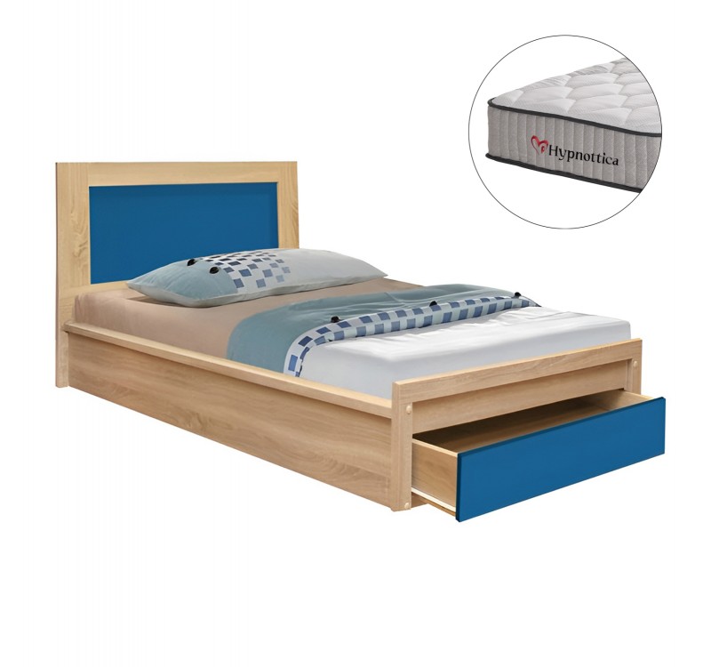 ΚΡΕΒΑΤΙ ΠΑΙΔΙΚΟ ΜΕ ΣΥΡΤΑΡΙ PLAYROOM HM10752.01 ΜΕΛΑΜΙΝΗ SONAMA/ΣΙΕΛ--ΣΤΡΩΜΑ 90x190εκ