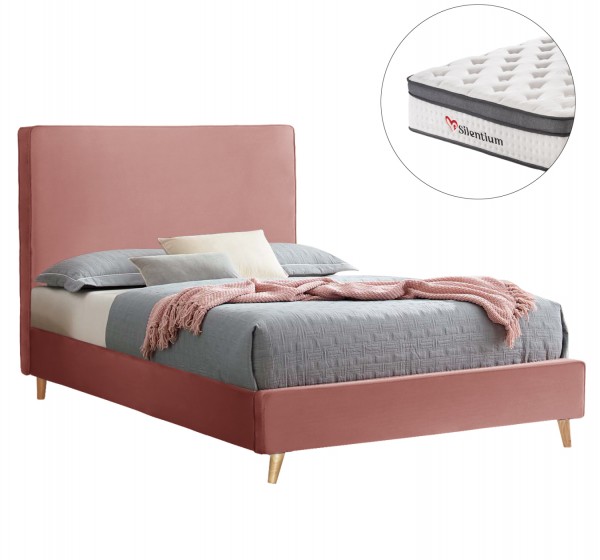 ΚΡΕΒΑΤΙ ΗΜΙΔΙΠΛΟ ΜΕ ΣΤΡΩΜΑ MAYLIN HM10802 ΒΕΛΟΥΔΟ ΣΑΠΙΟ ΜΗΛΟ--ΣΤΡΩΜΑ 120Χ200εκ