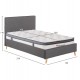 ΚΡΕΒΑΤΙ ΗΜΙΔΙΠΛΟ ΜΕ ΣΤΡΩΜΑ MAYLIN HM10802.02 ΓΚΡΙ ΥΦΑΣΜΑ--ΣΤΡΩΜΑ 120Χ200εκ