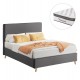 ΚΡΕΒΑΤΙ ΗΜΙΔΙΠΛΟ ΜΕ ΣΤΡΩΜΑ MAYLIN HM10802.02 ΓΚΡΙ ΥΦΑΣΜΑ--ΣΤΡΩΜΑ 120Χ200εκ