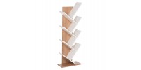 ΒΙΒΛΙΟΘΗΚΗ LIANA HM9028.14 ΜΕΛΑΜΙΝΗ SONAMA/ΛΕΥΚΟ 46x22x128,5Yεκ.