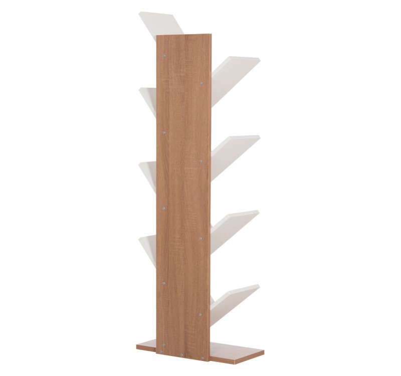 ΒΙΒΛΙΟΘΗΚΗ LIANA HM9028.14 ΜΕΛΑΜΙΝΗ SONAMA/ΛΕΥΚΟ 46x22x128,5Yεκ.