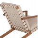 LOUNGE ΣΕΤ ΕΞ.ΧΩΡΟΥ 3ΤΜΧ DAME HM10982 ΞΥΛΟ ΑΚΑΚΙΑΣ--ΣΧΟΙΝΙ STRAP & ΜΑΞΙΛΑΡΙΑ ΣΕ ΜΠΕΖ