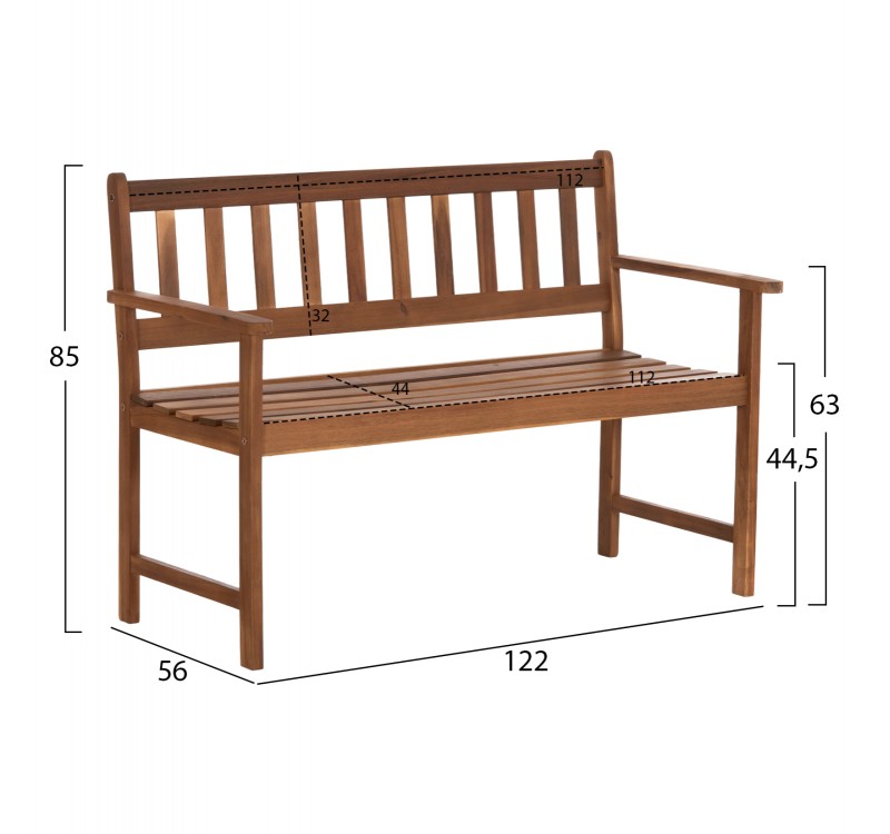 LOUNGE ΣΕΤ ΕΞ.ΧΩΡΟΥ 3ΤΜΧ FORNEL HM10988 ΞΥΛΟ ΑΚΑΚΙΑΣ ΣΕ ΦΥΣΙΚΟ