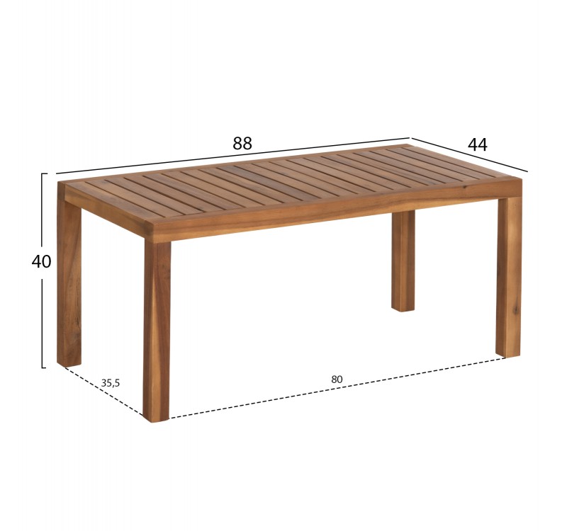 LOUNGE ΣΕΤ ΕΞ.ΧΩΡΟΥ 3ΤΜΧ FORNEL HM10988 ΞΥΛΟ ΑΚΑΚΙΑΣ ΣΕ ΦΥΣΙΚΟ
