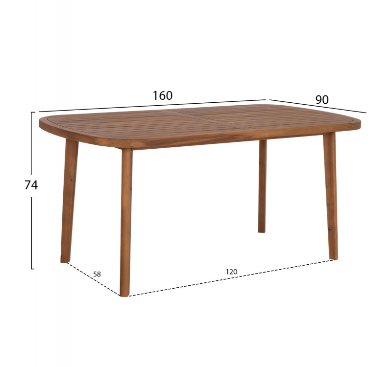 ΣΕΤ ΤΡΑΠΕΖΑΡΙΑΣ ΕΞ.ΧΩΡΟΥ 5ΤΜΧ DEBBIE HM10991 ΞΥΛΟ ΑΚΑΚΙΑΣ ΦΥΣΙΚΟ-ΜΠΕΖ ΜΑΞΙΛΑΡΙΑ