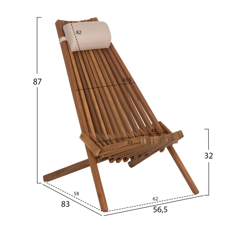 LOUNGE ΣΕΤ ΕΞ.ΧΩΡΟΥ 3ΤΜΧ SHIGAN HM10993 ΞΥΛΟ ΑΚΑΚΙΑΣ--ΜΑΞΙΛΑΡI ΚΕΦΑΛΗΣ ΣΕ ΜΠΕΖ