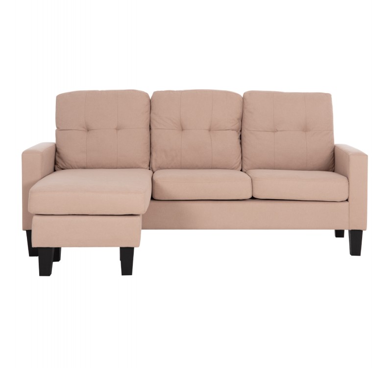ΚΑΝΑΠΕΣ ΓΩΝΙΑ ΑΝΑΣΤΡΕΨΙΜΗ MEGGY HM3297.13 ΜΠΕΖ ΥΦΑΣΜΑ 184.5x75-129x86Yεκ.