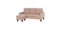 ΚΑΝΑΠΕΣ ΓΩΝΙΑ ΑΝΑΣΤΡΕΨΙΜΗ MEGGY HM3297.13 ΜΠΕΖ ΥΦΑΣΜΑ 184.5x75-129x86Yεκ.