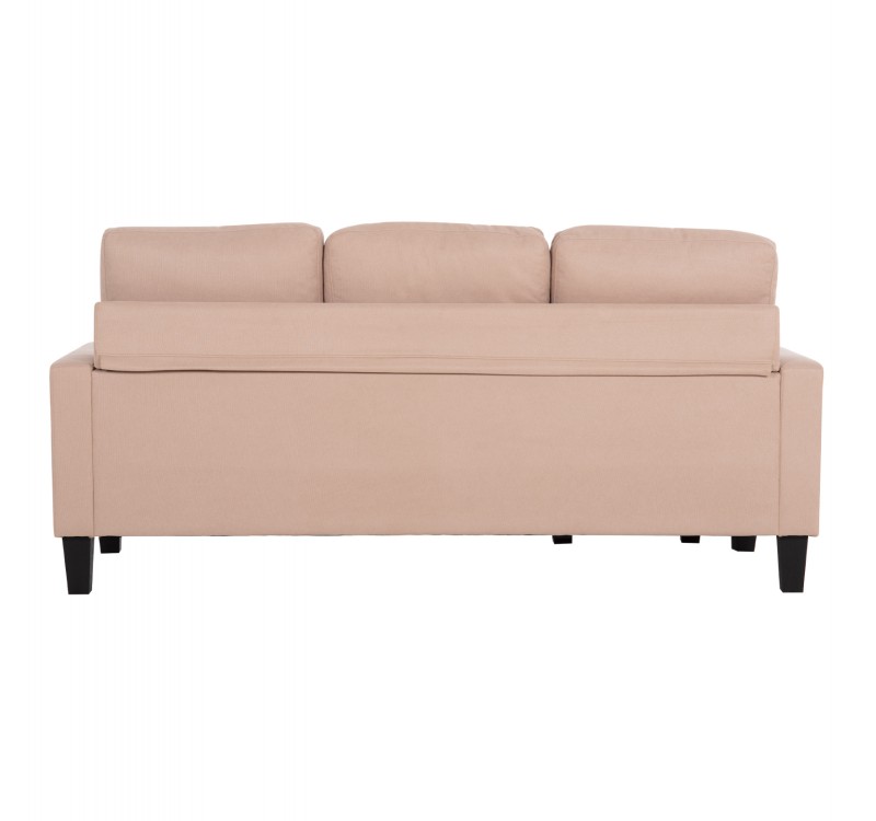 ΚΑΝΑΠΕΣ ΓΩΝΙΑ ΑΝΑΣΤΡΕΨΙΜΗ MEGGY HM3297.13 ΜΠΕΖ ΥΦΑΣΜΑ 184.5x75-129x86Yεκ.