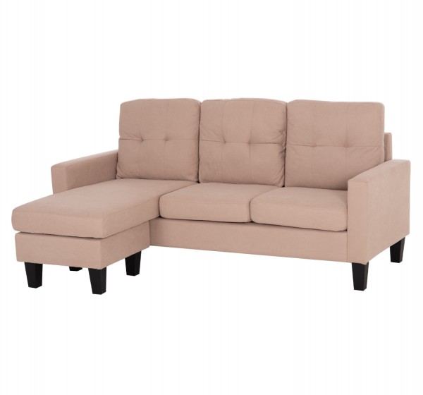 ΚΑΝΑΠΕΣ ΓΩΝΙΑ ΑΝΑΣΤΡΕΨΙΜΗ MEGGY HM3297.13 ΜΠΕΖ ΥΦΑΣΜΑ 184.5x75-129x86Yεκ.