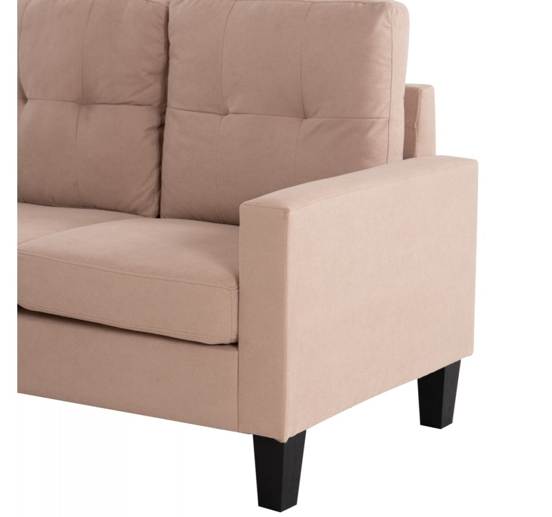 ΚΑΝΑΠΕΣ ΓΩΝΙΑ ΑΝΑΣΤΡΕΨΙΜΗ MEGGY HM3297.13 ΜΠΕΖ ΥΦΑΣΜΑ 184.5x75-129x86Yεκ.