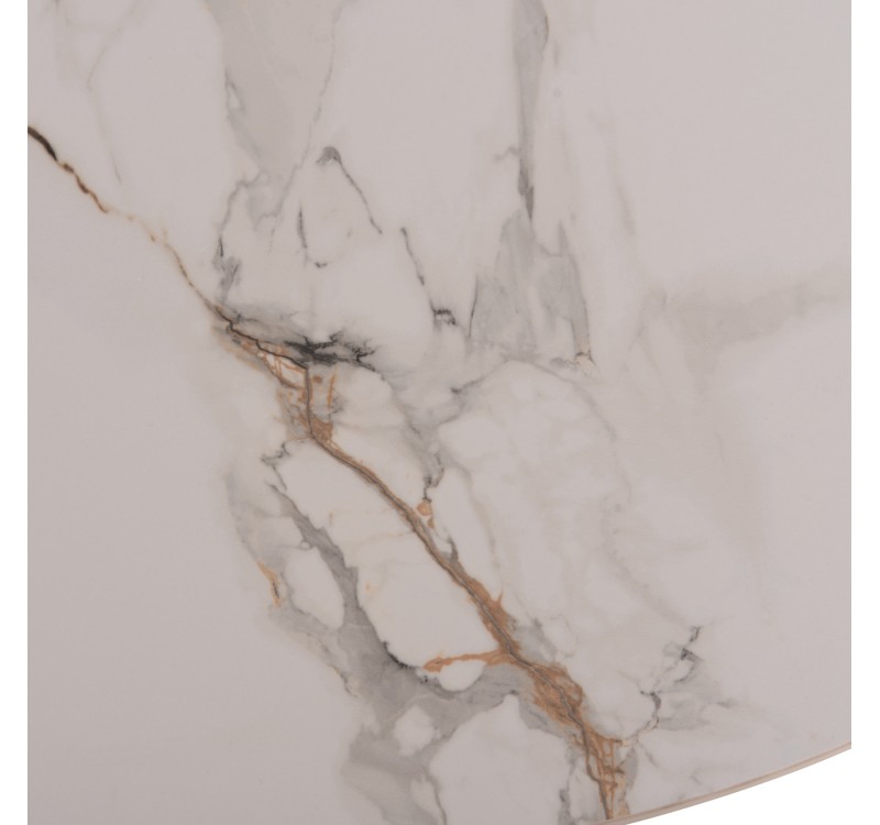 ΤΡΑΠΕΖΙ ΤΡΑΠΕΖΑΡΙΑΣ MELLOW HM18416 MDF ΠΟΔΙΑ ΣΕ ΦΥΣΙΚΟ--ΚΕΡΑΜΙΚΟ TOP 180x90x76Υεκ.