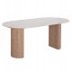 ΤΡΑΠΕΖΙ ΤΡΑΠΕΖΑΡΙΑΣ MELLOW HM18416 MDF ΠΟΔΙΑ ΣΕ ΦΥΣΙΚΟ--ΚΕΡΑΜΙΚΟ TOP 180x90x76Υεκ.