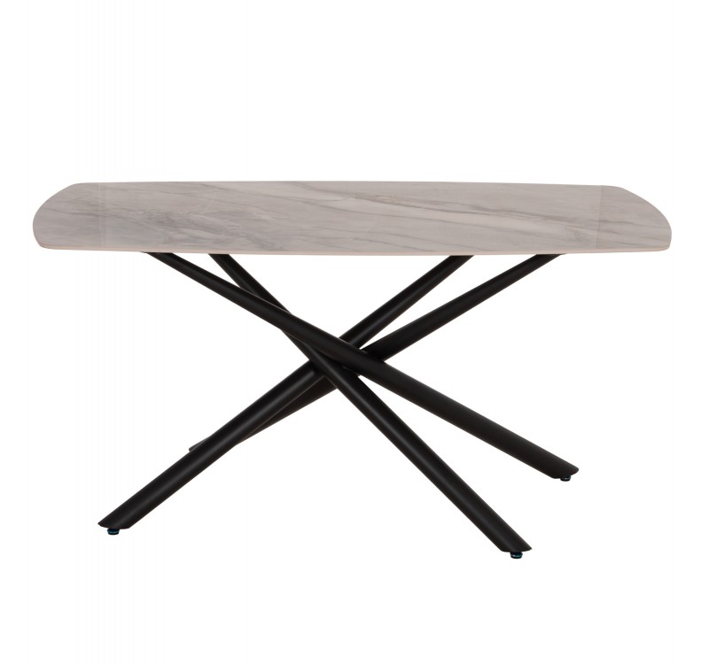 ΤΡΑΠΕΖΙ ΤΡΑΠΕΖΑΡΙΑΣ ISKA HM18420 ΚΕΡΑΜΙΚΟ TOP ΣΕ ΛΕΥΚΟ/ΚΑΦΕ ΜΑΡΜΑΡΟ 160x90x79Υεκ