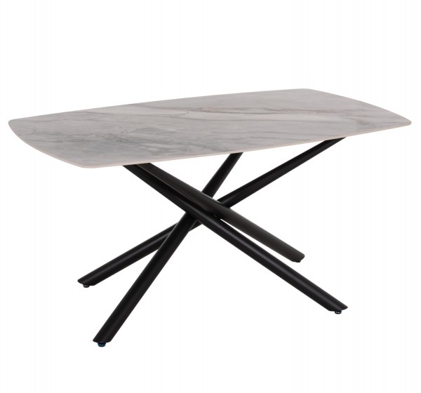ΤΡΑΠΕΖΙ ΤΡΑΠΕΖΑΡΙΑΣ ISKA HM18420 ΚΕΡΑΜΙΚΟ TOP ΣΕ ΛΕΥΚΟ/ΚΑΦΕ ΜΑΡΜΑΡΟ 160x90x79Υεκ