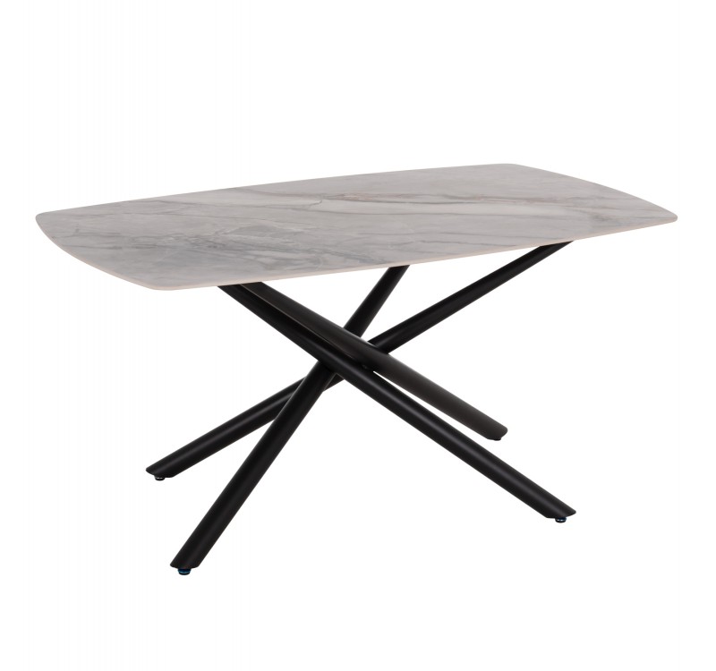 ΤΡΑΠΕΖΙ ΤΡΑΠΕΖΑΡΙΑΣ ISKA HM18420 ΚΕΡΑΜΙΚΟ TOP ΣΕ ΛΕΥΚΟ/ΚΑΦΕ ΜΑΡΜΑΡΟ 160x90x79Υεκ