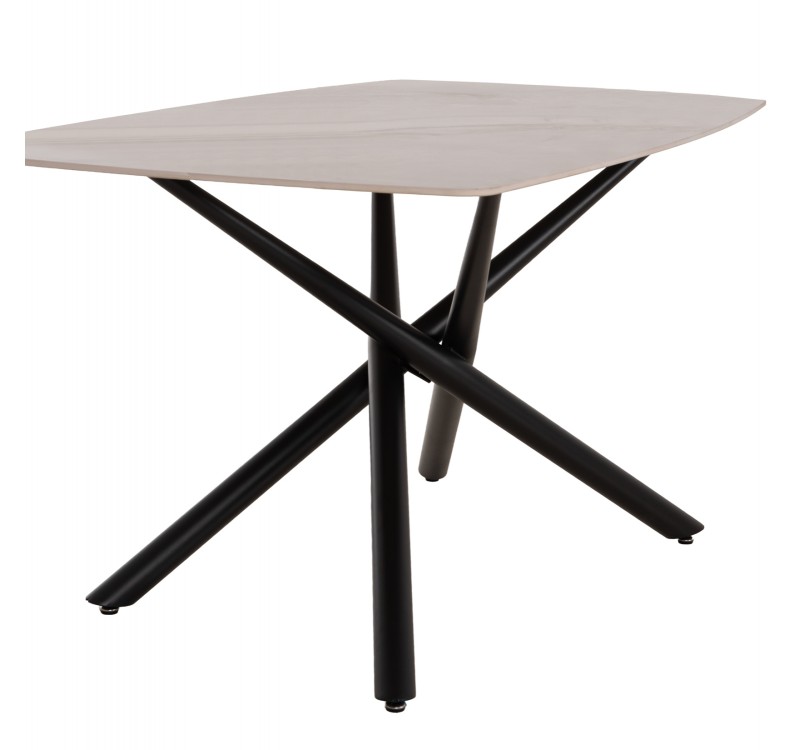ΤΡΑΠΕΖΙ ΤΡΑΠΕΖΑΡΙΑΣ ISKA HM18423 ΚΕΡΑΜΙΚΟ TOP ΣΕ ΛΕΥΚΟ/ΚΑΦΕ ΜΑΡΜΑΡΟ 178x89x79Υεκ