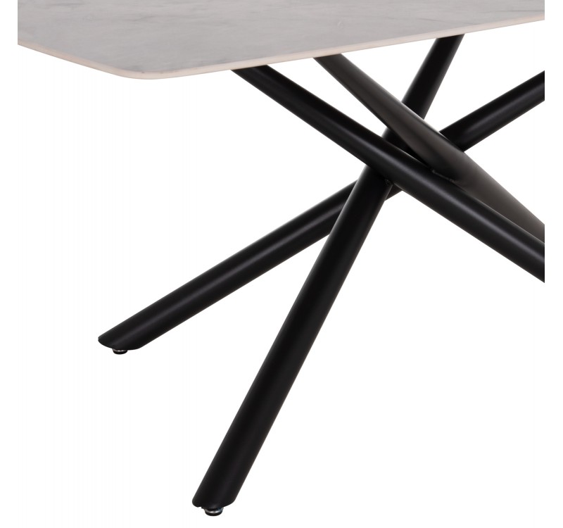 ΤΡΑΠΕΖΙ ΤΡΑΠΕΖΑΡΙΑΣ ISKA HM18423 ΚΕΡΑΜΙΚΟ TOP ΣΕ ΛΕΥΚΟ/ΚΑΦΕ ΜΑΡΜΑΡΟ 178x89x79Υεκ