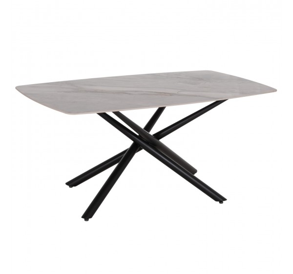 ΤΡΑΠΕΖΙ ΤΡΑΠΕΖΑΡΙΑΣ ISKA HM18423 ΚΕΡΑΜΙΚΟ TOP ΣΕ ΛΕΥΚΟ/ΚΑΦΕ ΜΑΡΜΑΡΟ 178x89x79Υεκ