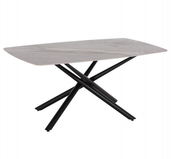 ΤΡΑΠΕΖΙ ΤΡΑΠΕΖΑΡΙΑΣ ISKA HM18423 ΚΕΡΑΜΙΚΟ TOP ΣΕ ΛΕΥΚΟ/ΚΑΦΕ ΜΑΡΜΑΡΟ 178x89x79Υεκ