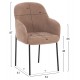 ΣΕΤ ΤΡΑΠΕΖΑΡΙΑΣ 5ΤΜΧ ΕΠΕΚΤΕΙΝΟΜΕΝΟ VERLO HM12106.03 MDF--ΥΦΑΣΜΑ TAUPE