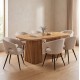 ΣΕΤ ΤΡΑΠΕΖΑΡΙΑΣ 7ΤΜΧ ΕΠΕΚΤΕΙΝΟΜΕΝΟ CORNEL HM12107.02 MDF--ΥΦΑΣΜΑ ΜΠΕΖ