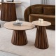 ΤΡΑΠΕΖΙΑ ΣΑΛΟΝΙΟΥ 2ΤΜΧ WALDEN HM12108 ΚΕΡΑΜΙΚΑ TOP--MDF ΒΑΣΕΙΣ Φ80+Φ46εκ.