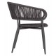 ΠΟΛΥΘΡΟΝΑ ΑΛΟΥΜΙΝΙΟΥ EULO HM5783.21 ΓΚΡΙ-TWISTED RATTAN ΓΚΡΙ 57x63x77Υεκ.