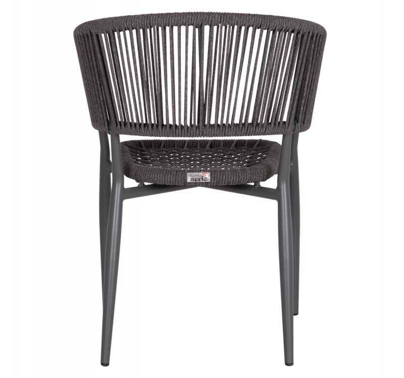 ΠΟΛΥΘΡΟΝΑ ΑΛΟΥΜΙΝΙΟΥ EULO HM5783.21 ΓΚΡΙ-TWISTED RATTAN ΓΚΡΙ 57x63x77Υεκ.