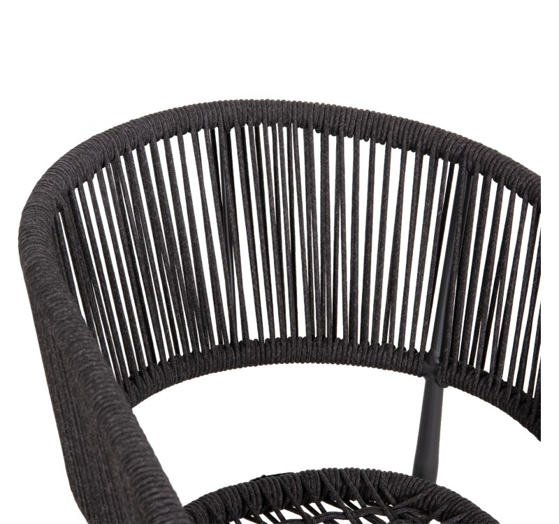 ΠΟΛΥΘΡΟΝΑ ΑΛΟΥΜΙΝΙΟΥ EULO HM5783.21 ΓΚΡΙ-TWISTED RATTAN ΓΚΡΙ 57x63x77Υεκ.