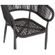ΠΟΛΥΘΡΟΝΑ ΑΛΟΥΜΙΝΙΟΥ EULO HM5783.21 ΓΚΡΙ-TWISTED RATTAN ΓΚΡΙ 57x63x77Υεκ.