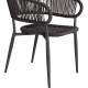 ΠΟΛΥΘΡΟΝΑ ΑΛΟΥΜΙΝΙΟΥ EULO HM5783.21 ΓΚΡΙ-TWISTED RATTAN ΓΚΡΙ 57x63x77Υεκ.