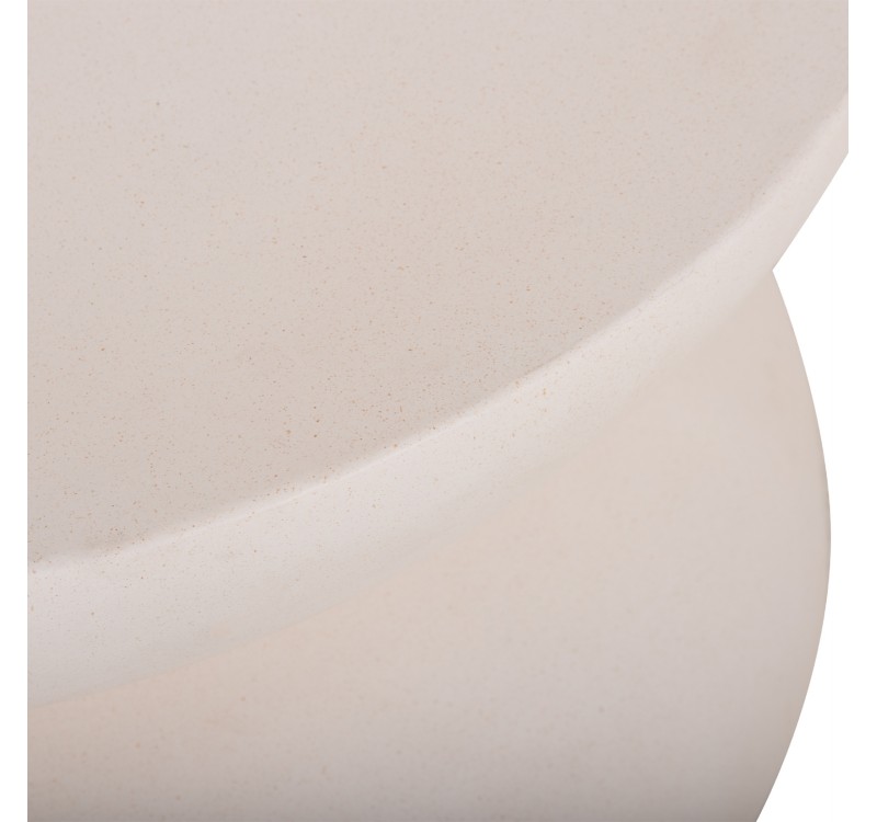 ΤΡΑΠΕΖΙ ΣΑΛΟΝΙΟΥ ANNA HM18158.02 FIBER CEMENT ΣΕ ΛΕΥΚΟ--Φ92x44.5Υεκ