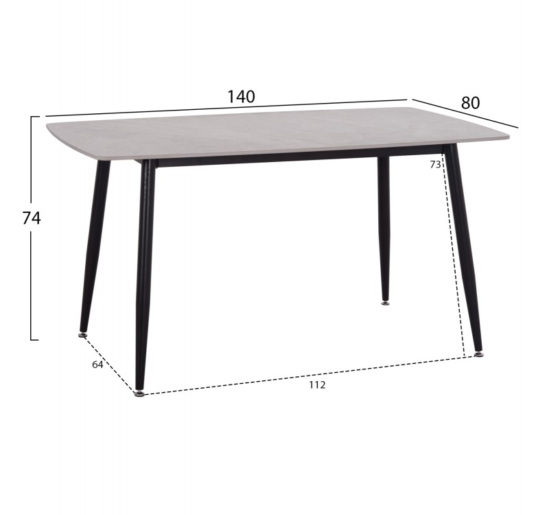 ΣΕΤ ΤΡΑΠΕΖΑΡΙΑΣ 5ΤΜΧ RAVEN HM12116.01 ΚΕΡΑΜΙΚΟ TOP ΓΚΡΙ ΜΑΡΜΑΡΟ--ΓΚΡΙ ΒΕΛΟΥΔΟ
