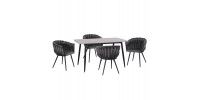 ΣΕΤ ΤΡΑΠΕΖΑΡΙΑΣ 5ΤΜΧ RAVEN HM12116.01 ΚΕΡΑΜΙΚΟ TOP ΓΚΡΙ ΜΑΡΜΑΡΟ--ΓΚΡΙ ΒΕΛΟΥΔΟ