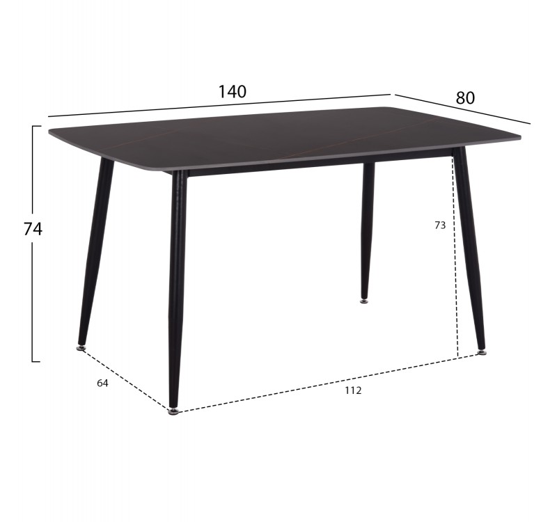 ΣΕΤ ΤΡΑΠΕΖΑΡΙΑΣ 5ΤΜΧ RAVEN HM12116.03 ΚΕΡΑΜΙΚΟ TOP ΜΑΥΡΟ ΜΑΡΜΑΡΟ--ΜΑΥΡΟ ΒΕΛΟΥΔΟ
