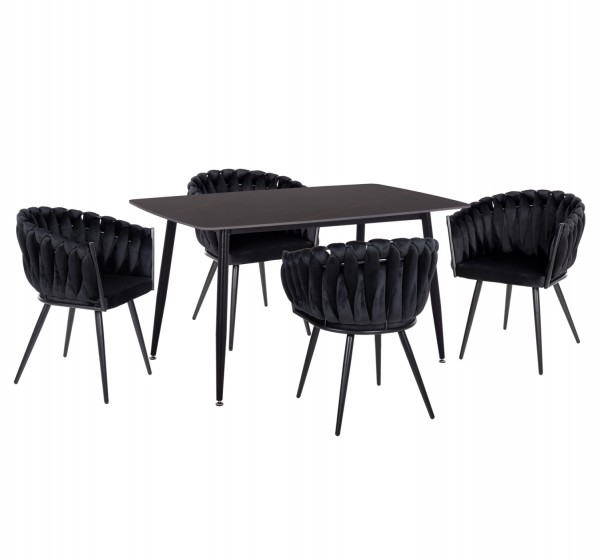 ΣΕΤ ΤΡΑΠΕΖΑΡΙΑΣ 5ΤΜΧ RAVEN HM12116.03 ΚΕΡΑΜΙΚΟ TOP ΜΑΥΡΟ ΜΑΡΜΑΡΟ--ΜΑΥΡΟ ΒΕΛΟΥΔΟ