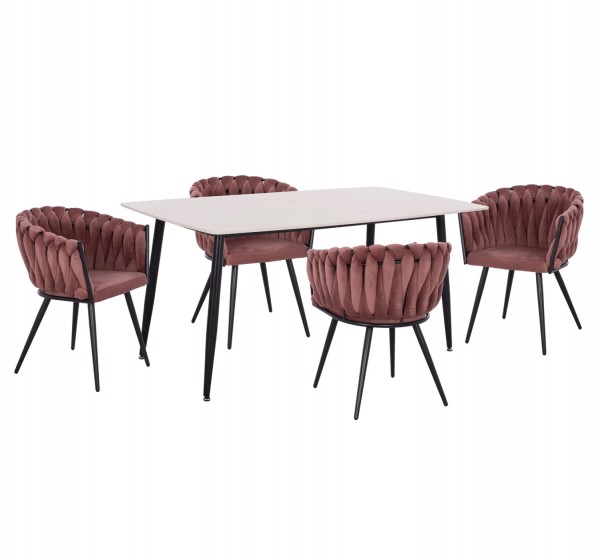 ΣΕΤ ΤΡΑΠΕΖΑΡΙΑΣ 5ΤΜΧ RAVEN HM12117.01 ΚΕΡΑΜΙΚΟ TOP ΛΕΥΚΟ ΜΑΡΜΑΡΟ--ΣΑΠΙΟ ΜΗΛΟ ΒΕΛΟΥΔΟ