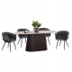 ΣΕΤ ΤΡΑΠΕΖΑΡΙΑΣ 5ΤΜΧ CATER HM12118.01 ΚΕΡΑΜΙΚΟ TOP ΟΒΑΛ--ΓΚΡΙ ΒΕΛΟΥΔΟ