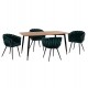 ΣΕΤ ΤΡΑΠΕΖΑΡΙΑΣ 5ΤΜΧ JOLIE HM12123.01 MDF TOP ΣΕ ΦΥΣΙΚΟ--ΚΥΠΑΡΙΣΣΙ ΒΕΛΟΥΔΟ