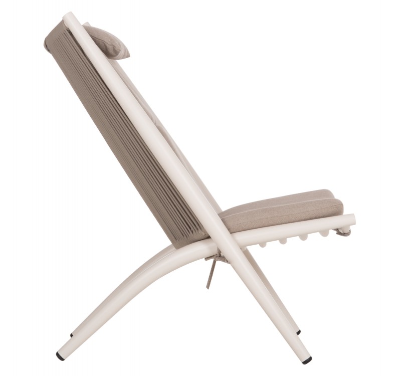 ΠΟΛΥΘΡΟΝΑ RELAX REMUS HM6642.02 ΑΛΟΥΜΙΝΙΟ ΛΕΥΚΟ-ΣΧΟΙΝΙ OLEFIN ΜΠΕΖ 63x87x94Υεκ.
