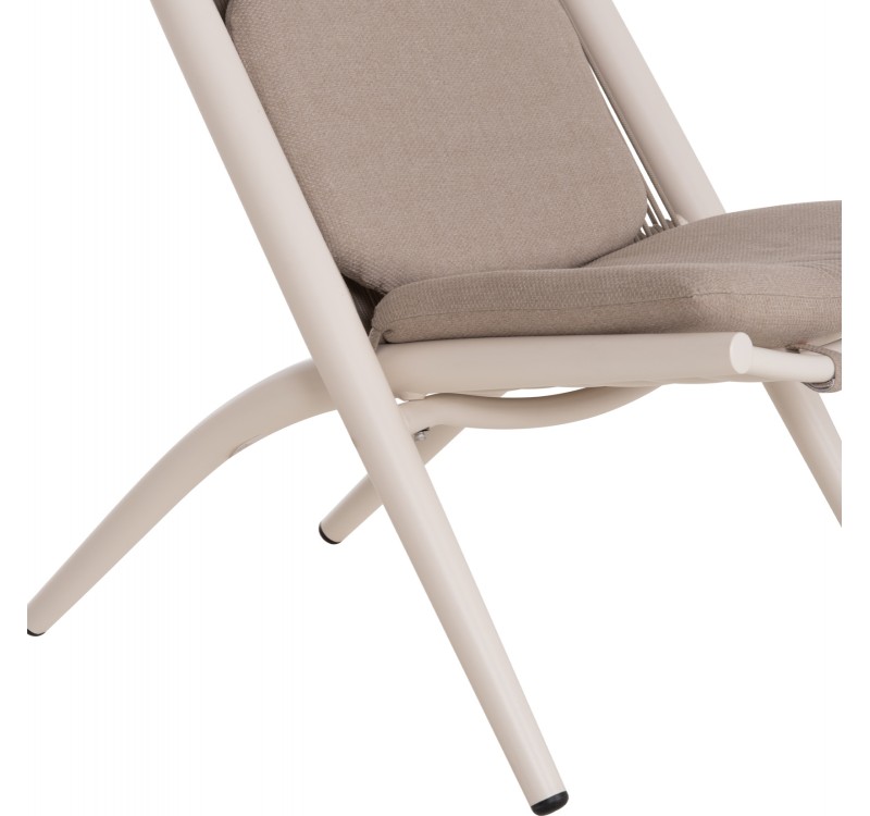 ΠΟΛΥΘΡΟΝΑ RELAX REMUS HM6642.02 ΑΛΟΥΜΙΝΙΟ ΛΕΥΚΟ-ΣΧΟΙΝΙ OLEFIN ΜΠΕΖ 63x87x94Υεκ.