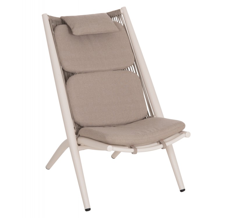 ΠΟΛΥΘΡΟΝΑ RELAX REMUS HM6642.02 ΑΛΟΥΜΙΝΙΟ ΛΕΥΚΟ-ΣΧΟΙΝΙ OLEFIN ΜΠΕΖ 63x87x94Υεκ.