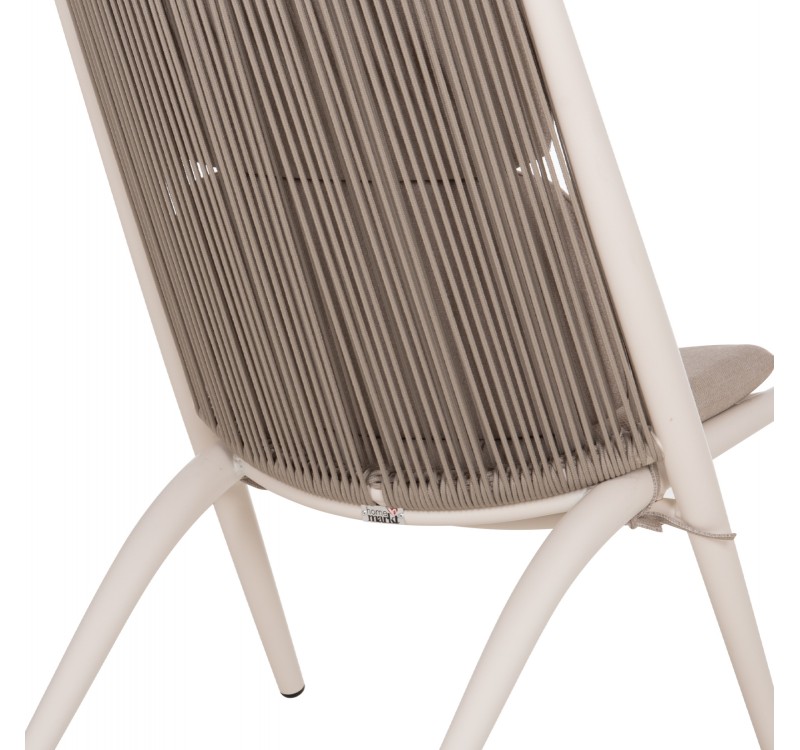 ΠΟΛΥΘΡΟΝΑ RELAX REMUS HM6642.02 ΑΛΟΥΜΙΝΙΟ ΛΕΥΚΟ-ΣΧΟΙΝΙ OLEFIN ΜΠΕΖ 63x87x94Υεκ.
