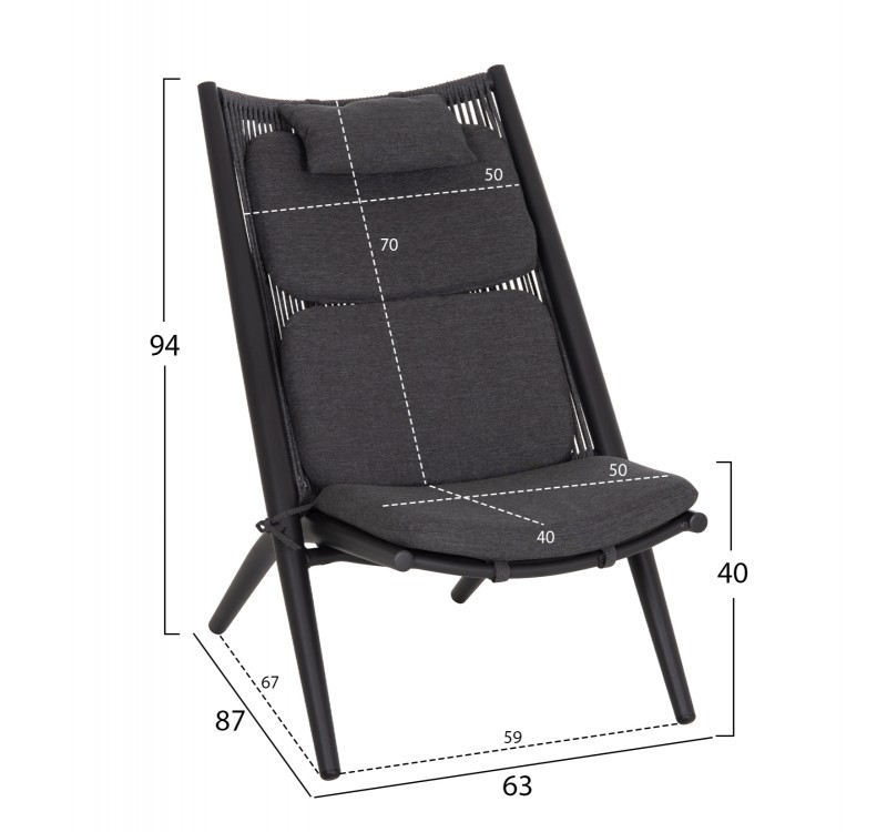 ΠΟΛΥΘΡΟΝΑ RELAX REMUS HM6642.01 ΑΛΟΥΜΙΝΙΟ ΑΝΘΡΑΚΙ-ΣΧΟΙΝΙ OLEFIN ΑΝΘΡΑΚΙ 63x87x94Υεκ.