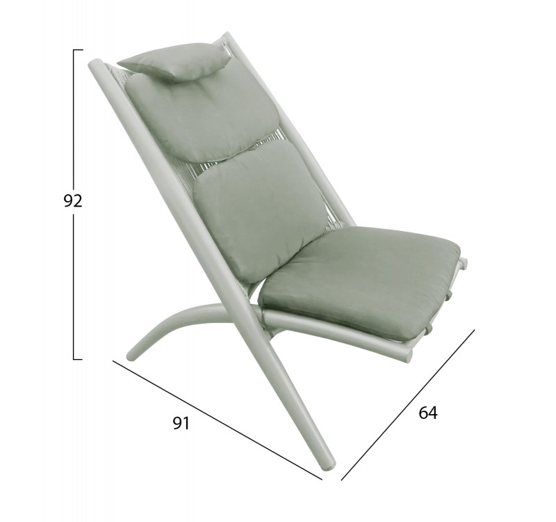 ΠΟΛΥΘΡΟΝΑ RELAX REMUS HM6642.07 ΑΛΟΥΜΙΝΙΟ & ΣΧΟΙΝΙ OLEFIN ΣΕ OLIVE GREEN 63x87x94Υεκ