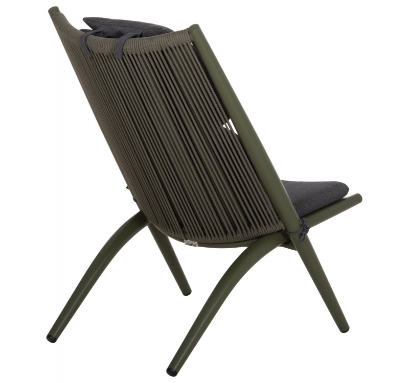 ΠΟΛΥΘΡΟΝΑ RELAX REMUS HM6642.07 ΑΛΟΥΜΙΝΙΟ & ΣΧΟΙΝΙ OLEFIN ΣΕ OLIVE GREEN 63x87x94Υεκ